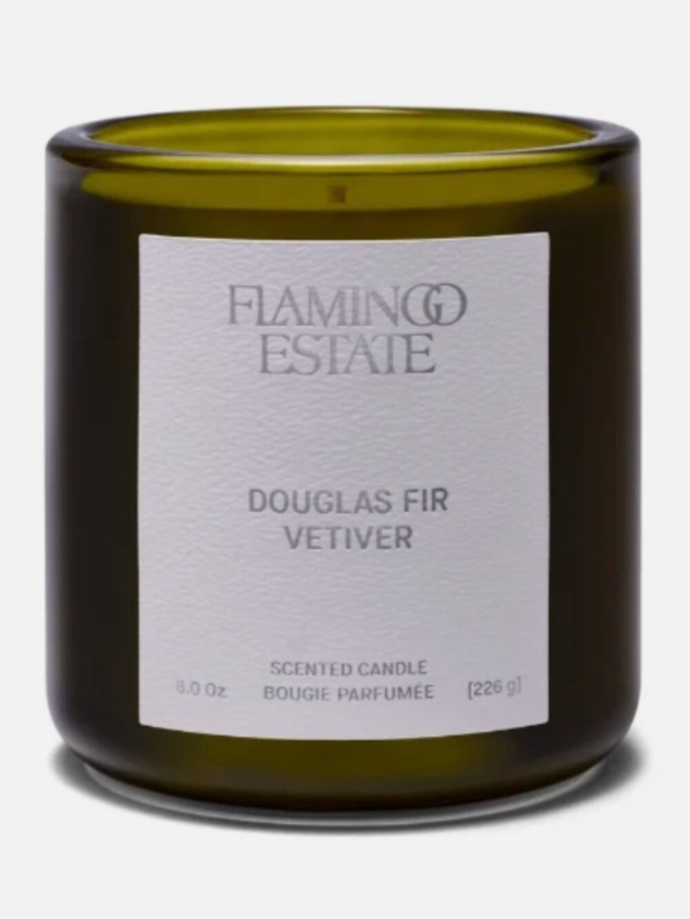 FLAMINGO ESTATE - Douglas Fir Vetiver Scented Candle 8oz. w/gift box NIB
